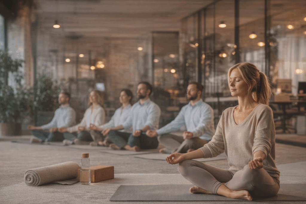 Työpaikka jooga työhyvinvointi