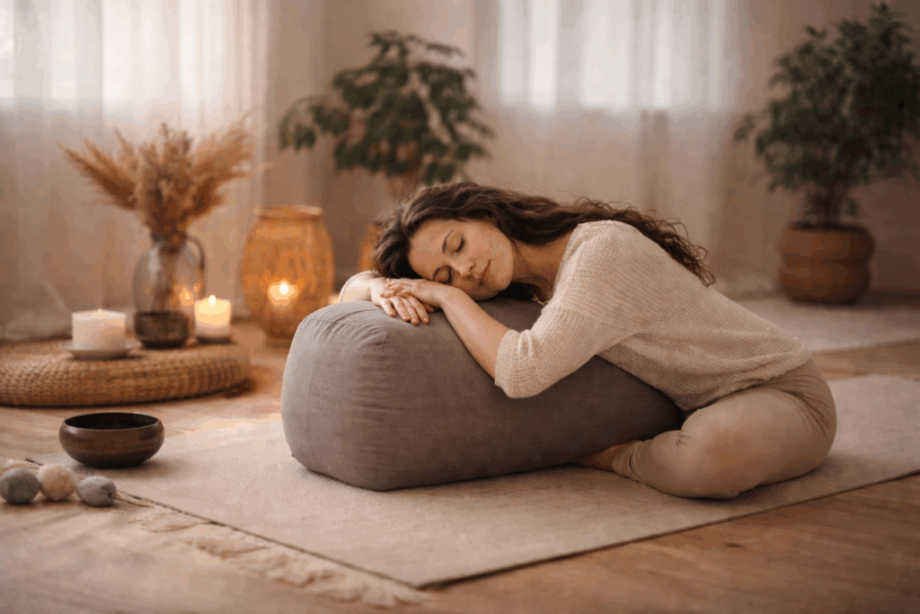 Gentle yoga for nervous system regulation and burnout recovery