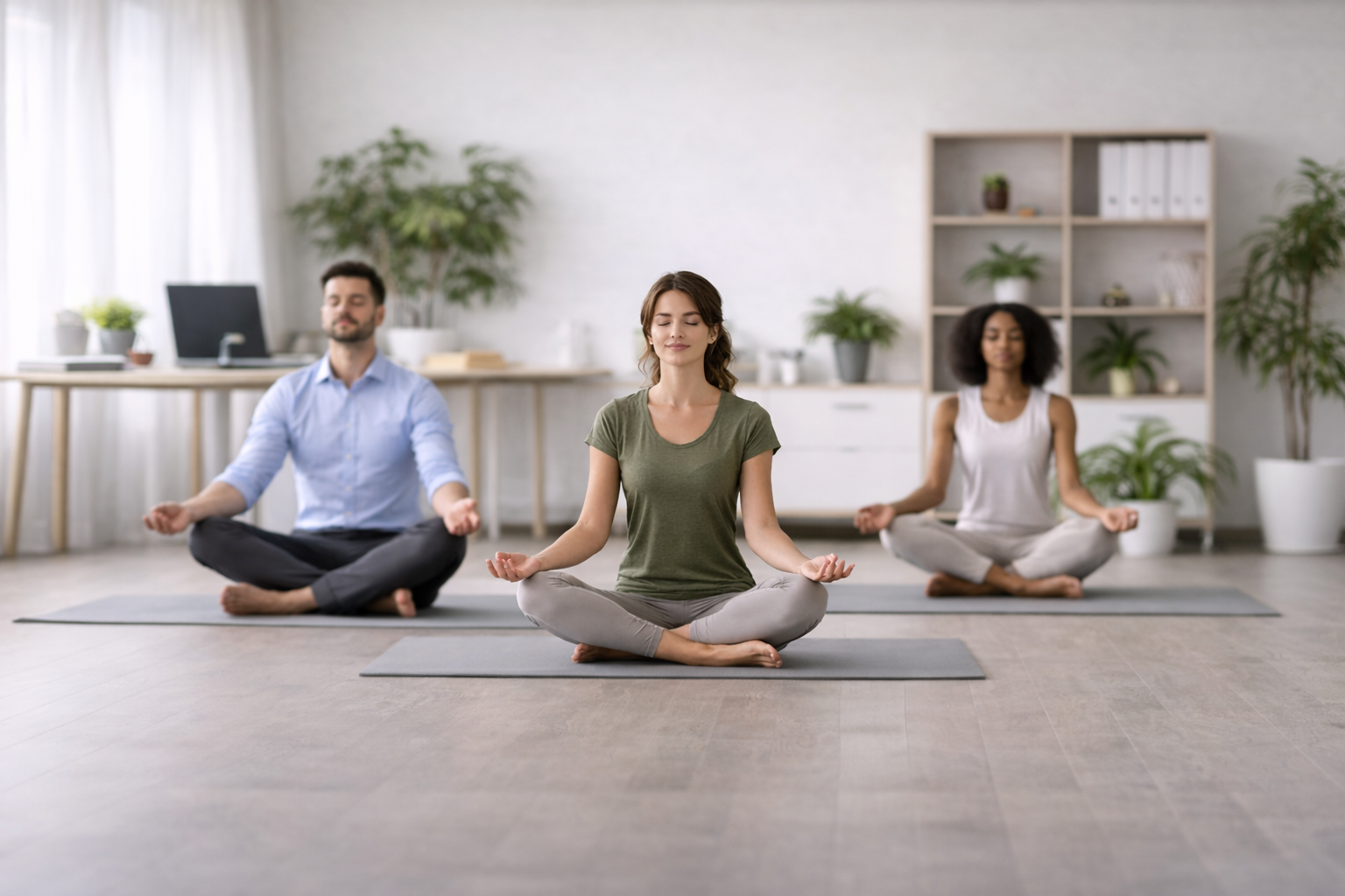 Jooga selkäkipuihin työpaikalla tukee työhyvinvointia