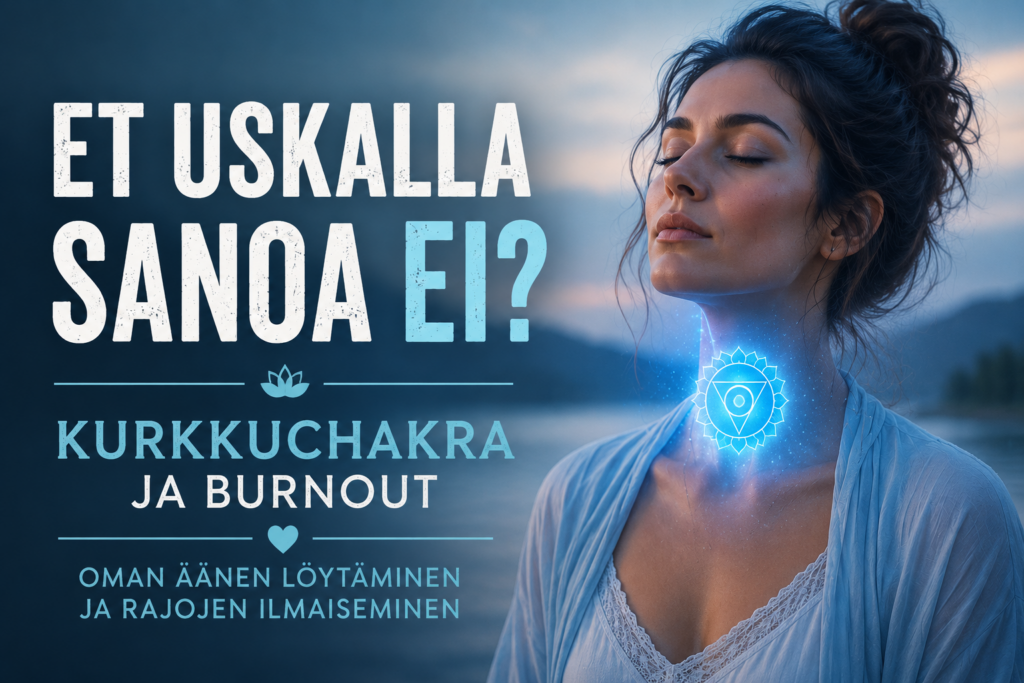 Kurkkuchakra ja burnout – et uskalla sanoa ei ja omat rajat jäävät ilmaisematta