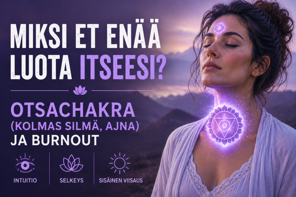 Otsachakra eli Kolmas Silmä (Ajna) ja burnout – miksi et enää luota itseesi
